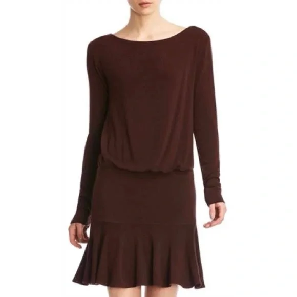 Bailey 44 Zoe Sweater Dress in Brown Size Medium - Picture 1 of 6
